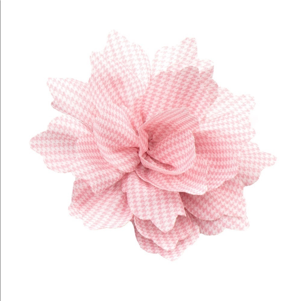 Plaid Pink Hair Clip